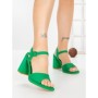 Sandale Dama cu Toc Gros G2432 GREEN | FESTISIMO