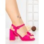 Sandale Dama cu Toc Gros G2432 FUSHIA | FESTISIMO