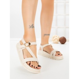 Sandale Dama cu Talpa Joasa LH795 BEIGE | CINK ME