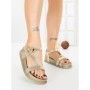 Sandale Dama cu Talpa Joasa LH795 GOLD | CINK ME