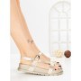 Sandale Dama cu Talpa Joasa LH795 GOLD | CINK ME