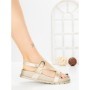 Sandale Dama cu Talpa Joasa LH795 GOLD | CINK ME