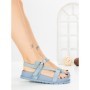 Sandale Dama cu Talpa Joasa LH795 BLUE | CINK ME