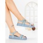 Sandale Dama cu Talpa Joasa LH795 BLUE | CINK ME