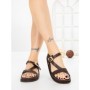 Sandale Dama cu Talpa Joasa LH795 DARK BROWN | CINK ME