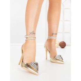 Pantofi Stiletto 8N25-25 GOLD | CINK ME
