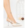 Pantofi Stiletto 13GB-22 SILVER | CINK ME