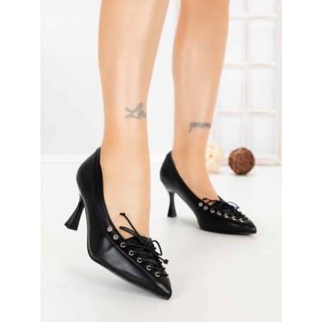 Pantofi Stiletto L09-1 BLACK | CINK ME