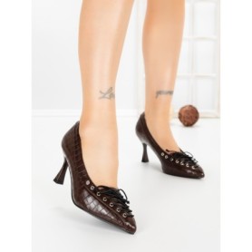 Pantofi Stiletto L09-1 BROWN | CINK ME