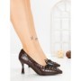 Pantofi Stiletto L09-1 BROWN | CINK ME