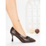 Pantofi Stiletto L09-1 BROWN | CINK ME