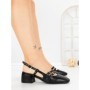 Pantofi cu Toc Gros MM197-35 BLACK | CINK ME