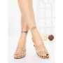 Papuci Dama cu Toc Subtire HM13-20 CHAMPAGNE | CINK ME