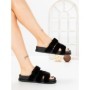 Papuci Dama cu Talpa Joasa LB510-108 BLACK | CINK ME