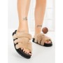 Papuci Dama cu Talpa Joasa LB510-108 KHAKI | CINK ME