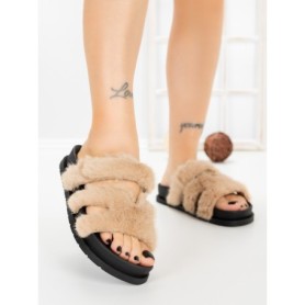 Papuci Dama cu Talpa Joasa LB510-108 KHAKI | CINK ME