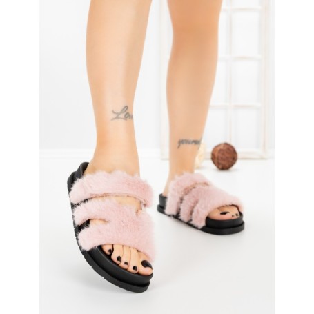 Papuci Dama cu Talpa Joasa LB510-108 PINK | CINK ME