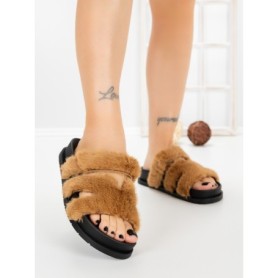 Papuci Dama cu Talpa Joasa LB510-108 CAMEL | CINK ME