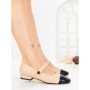 Pantofi cu Toc Gros VJ01-2 DARK BEIGE | CINK ME