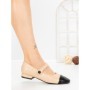 Pantofi cu Toc Gros VJ01-2 DARK BEIGE | CINK ME
