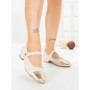 Pantofi cu Toc Gros VJ01-2 BEIGE | CINK ME