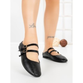 Papuci Dama cu Talpa Joasa PS888-33 BLACK | CINK ME