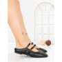 Papuci Dama cu Talpa Joasa PS888-33 BLACK | CINK ME