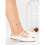 Papuci Dama cu Talpa Joasa PS888-33 WHITE | CINK ME