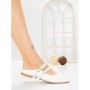 Papuci Dama cu Talpa Joasa PS888-33 WHITE | CINK ME