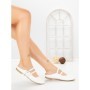 Papuci Dama cu Talpa Joasa PS888-33 WHITE | CINK ME