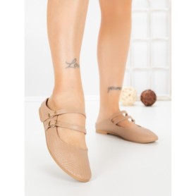 Papuci Dama cu Talpa Joasa PS888-33 KHAKI | CINK ME