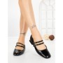 Pantofi cu Toc Gros 8N37-32 BLACK | CINK ME