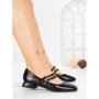 Pantofi cu Toc Gros 8N37-32 BLACK | CINK ME
