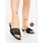 Papuci Dama cu Talpa Joasa Y05P-16 BLACK | CINK ME