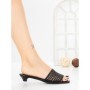 Papuci Dama cu Talpa Joasa Y05P-16 BLACK | CINK ME