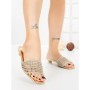 Papuci Dama cu Talpa Joasa Y05P-16 GOLD | CINK ME