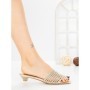 Papuci Dama cu Talpa Joasa Y05P-16 GOLD | CINK ME