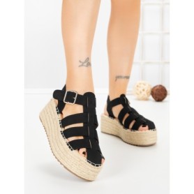 Sandale Dama cu Platforma MT21-7 BLACK | CINK ME