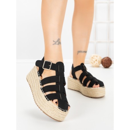 Sandale Dama cu Platforma MT21-7 BLACK | CINK ME