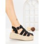Sandale Dama cu Platforma MT21-7 BLACK | CINK ME