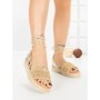 Sandale Dama cu Talpa Joasa PA25-22 GOLD | CINK ME