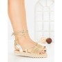 Sandale Dama cu Talpa Joasa PA25-22 GOLD | CINK ME