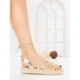 Sandale Dama cu Talpa Joasa PA25-22 GOLD | CINK ME