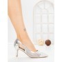 Pantofi Stiletto 8N37-35 SILVER | CINK ME