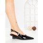 Pantofi cu Toc mic L09-2 BLACK | CINK ME
