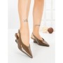 Pantofi cu Toc mic L09-2 KHAKI | CINK ME