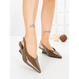 Pantofi cu Toc mic L09-2 KHAKI | CINK ME