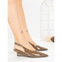 Pantofi cu Toc mic L09-2 KHAKI | CINK ME