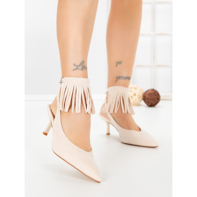 Pantofi Stiletto GH5-20 BEIGE | CINK ME