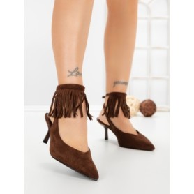 Pantofi Stiletto GH5-20 BROWN | CINK ME